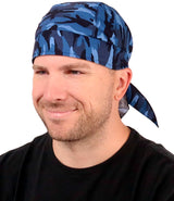 Classic Skull Cap - Dark Blue Camouflage