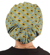 Riley Comfort Surgical Scrub Cap - Metallic African Delight