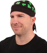 Classic Skull Cap - Shamrocks on Black