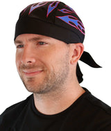 Classic Skull Cap - Blue Flames