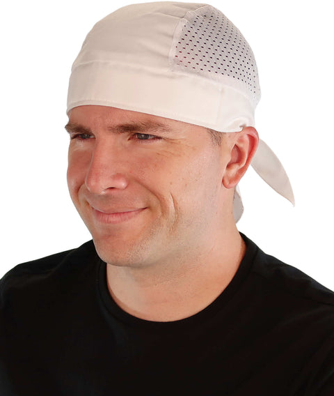 Breathable Cotton Skull Caps with Air Flow Side Panels – Ultimate Comfort - White Air Flow (Mesh Sides) - Classic Skull Caps - Sparkling EARTH