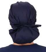 Banded Bouffant Surgical Scrub Cap - Superhero in Scrubs on Navy