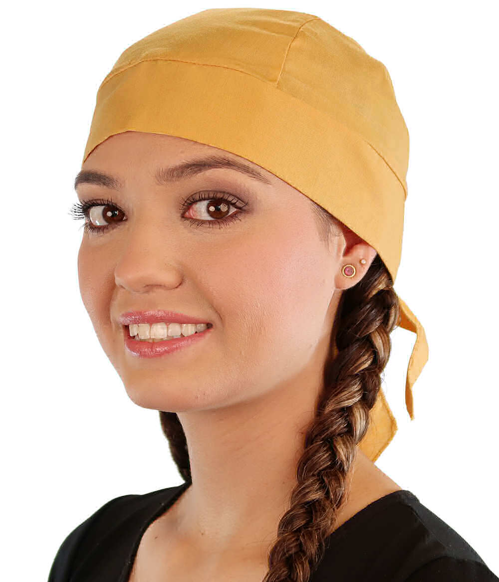 Extra Deep Grand Skull Cap – Sweatband-Free Made in USA - Solid Butterscotch Grand Skull Caps