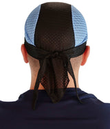 Stretch Mesh Skull Cap - Sky Blue & Black