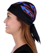 Classic Skull Cap - Blue Flames