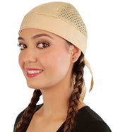 Skull Cap - Tan Air Flow (Mesh Sides)