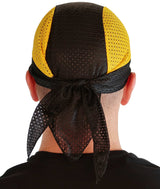 Stretch Mesh Skull Cap - Yellow and Black