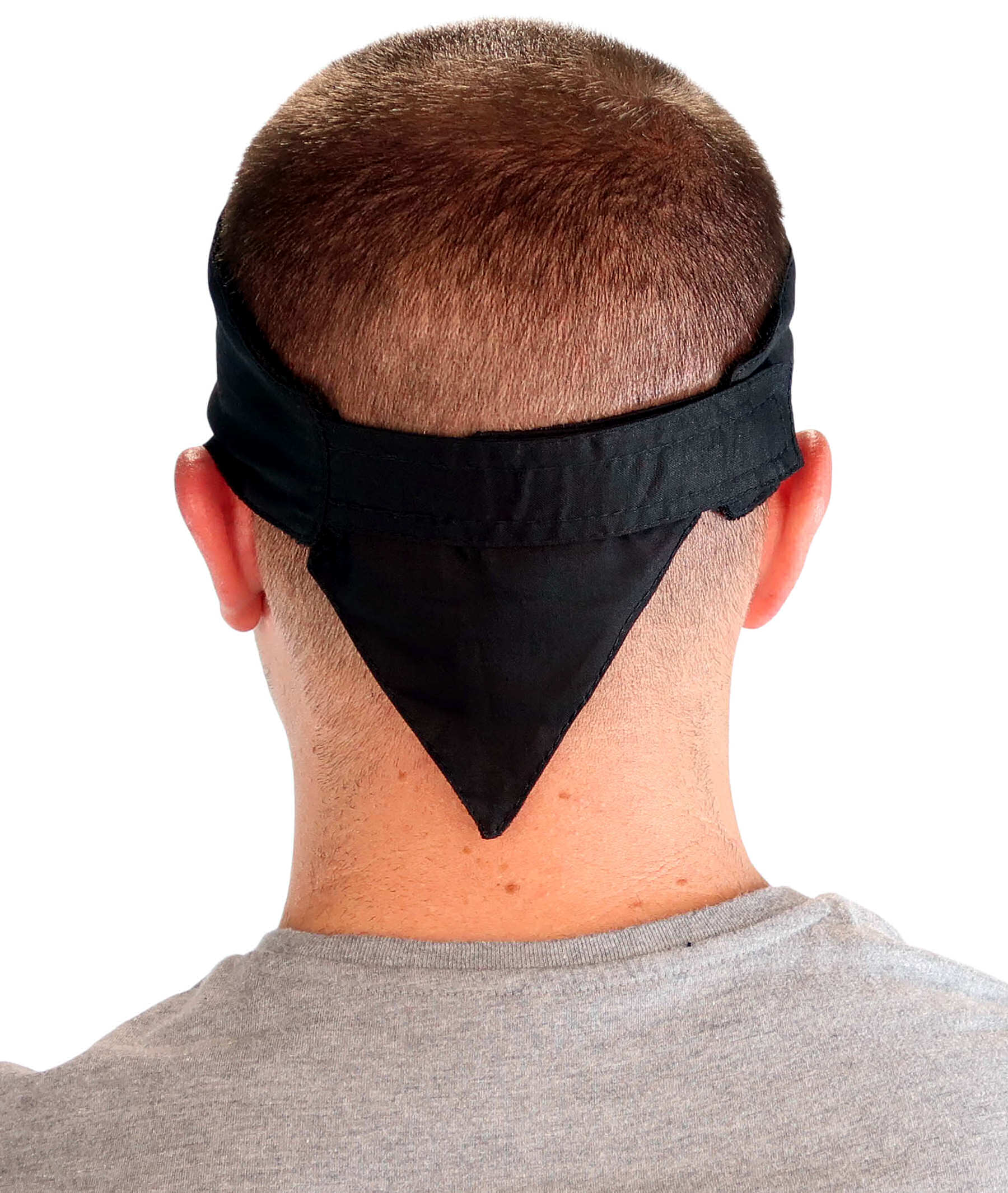 Imported Chop Top Doo Wrap – Bold Biker Fashion Bandana with Lightweight Fit - Solid Black Imported Chop Tops