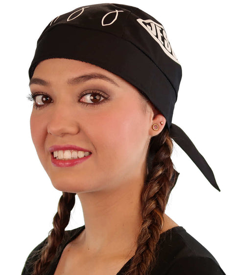Breathable Cotton Skull Caps - Christian Fish Jesus - Classic Skull Caps - Sparkling EARTH