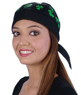 Classic Skull Cap - Shamrocks on Black