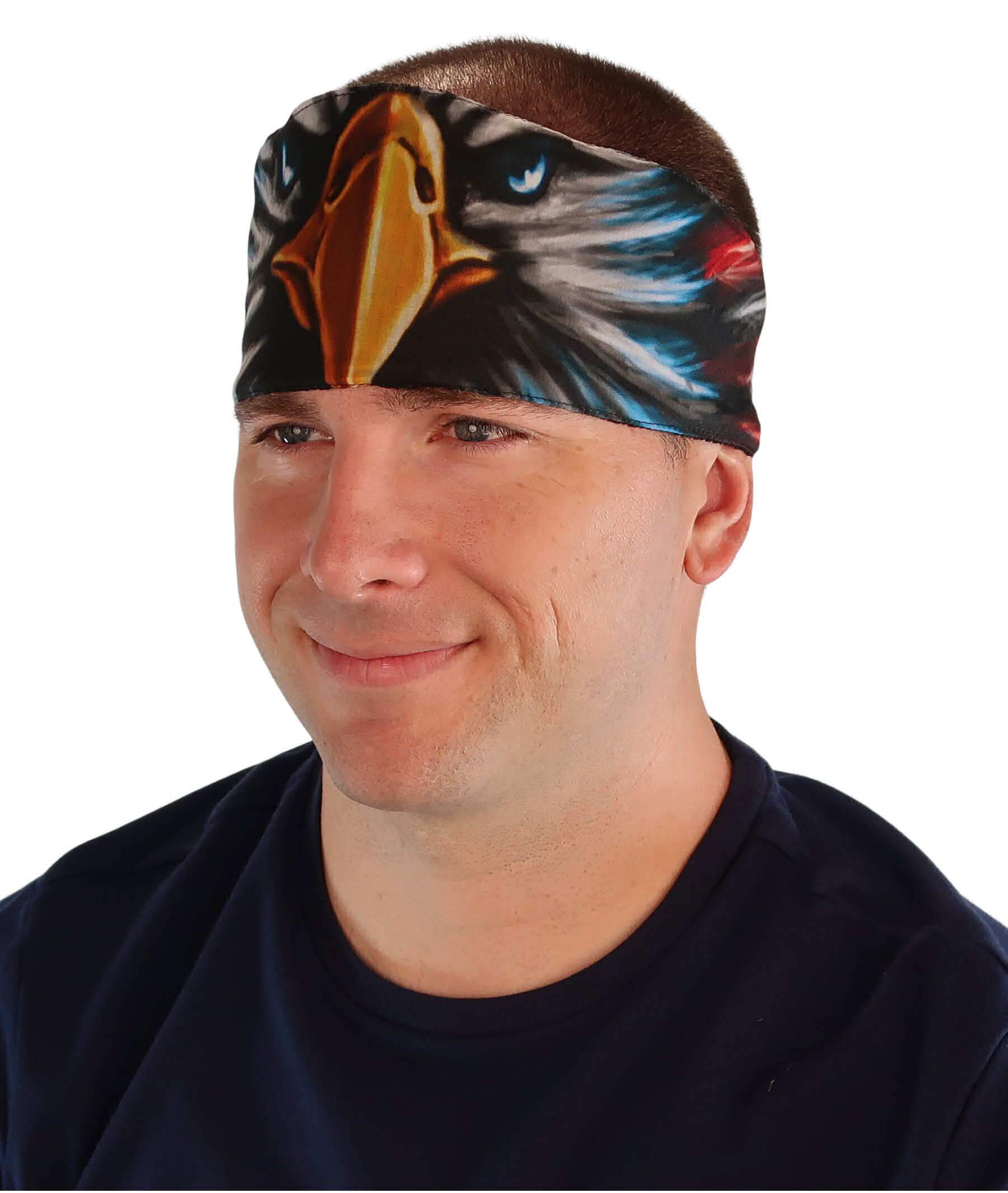 Imported Chop Top Doo Wrap – Bold Biker Bandana with Sublimation Print -  American Eagle - Imported Chop Tops - Sparkling EARTH