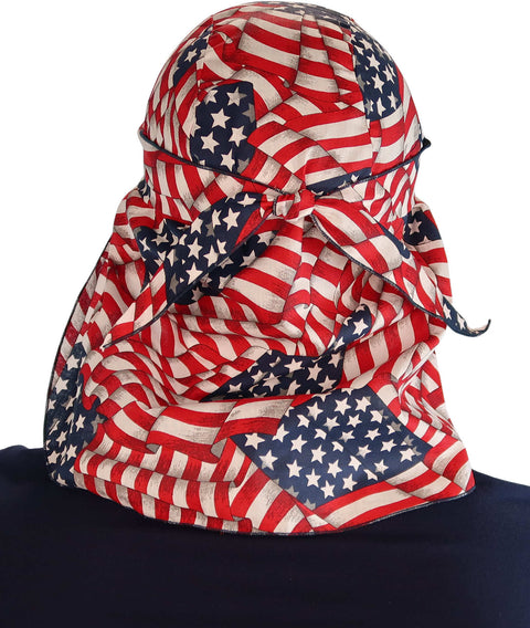 Desert Skull Cap: The Perfect Sun Protection for Outdoor Activities - Stars & Stripes - Desert Skull Caps - Sparkling EARTH