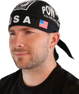 Classic Skull Cap - Screen Printed POW MIA with Flag on Black