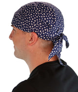 Skull Cap - Small Stars on Navy