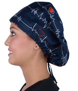 Riley Comfort Cap - Heartbeats on Navy