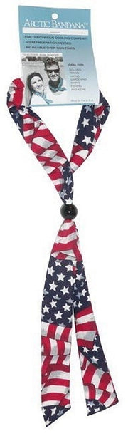 Reusable Cooling Arctic Bandana Neck Tie - Stars & Stripes Cooler Neck Cooling Ties