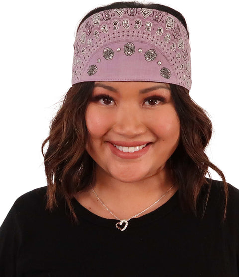 Chop Top - Paisley Lavender with Rhinestones (Imported) - Imported Chop Tops - Sparkling EARTH