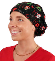 Riley Comfort Surgical Scrub Cap - Santa Paws