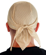 Stretch Mesh Skull Cap - Tan on Tan