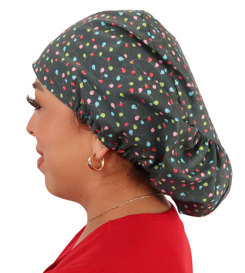 Riley Comfort Surgical Scrub Cap - Tangled Lights