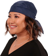 Stretch Mesh Skull Cap - Navy