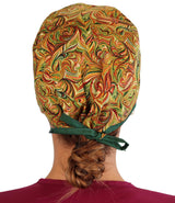 Surgical Scrub Cap - Fall Harvest Swirls