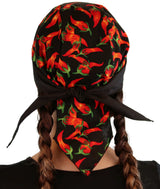 Classic Skull Cap - Red Chili Peppers with Black Band