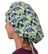 Banded Bouffant Surgical Scrub Cap - Blue Carousel of Colors