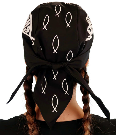 Breathable Cotton Skull Caps - Christian Fish Jesus - Classic Skull Caps - Sparkling EARTH