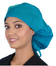 Big Hair Surgical Scrub Cap  - Solid Turquoise