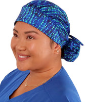 Banded Bouffant Surgical Scrub Cap - Bubble Beads