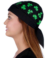 Classic Skull Cap - Shamrocks on Black