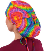 Big Hair Surgical Scrub Cap - Tie Dye