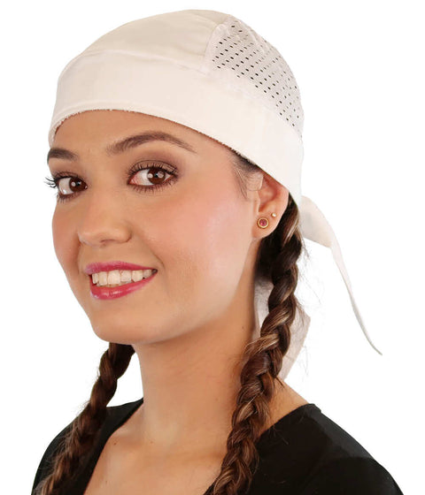Breathable Cotton Skull Caps with Air Flow Side Panels – Ultimate Comfort - White Air Flow (Mesh Sides) - Classic Skull Caps - Sparkling EARTH