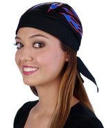 Classic Skull Cap - Blue Flames