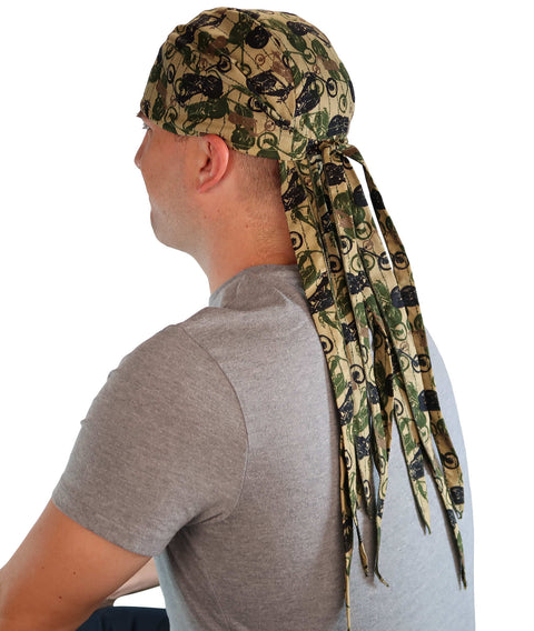 Nomad 10 Skull Cap - Tossed Camouflage Cycles