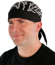 Classic Skull Cap - Lightning Bolt (Glows In The Dark)