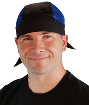 Classic Skull Cap - Royal and Black Air Flow (Mesh Sides)