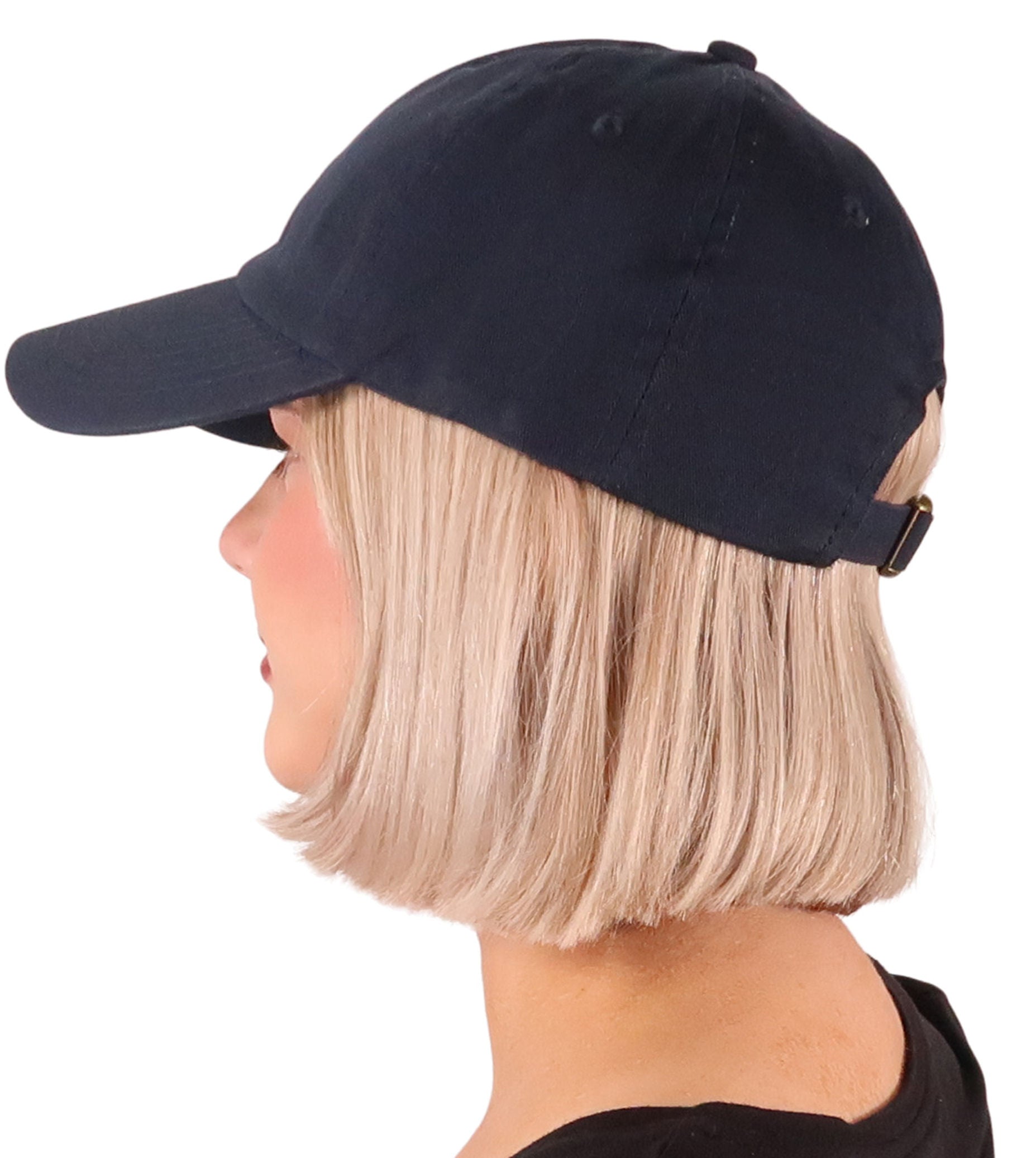 Adjustable Baseball Cap – 100% Cotton Comfort &amp; Classic Style - Navy