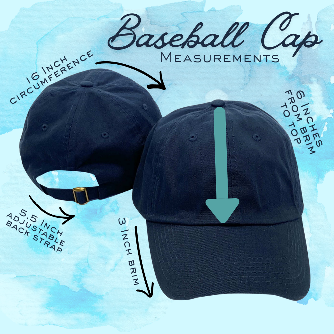 Adjustable Baseball Cap – 100% Cotton Comfort &amp; Classic Style - Navy