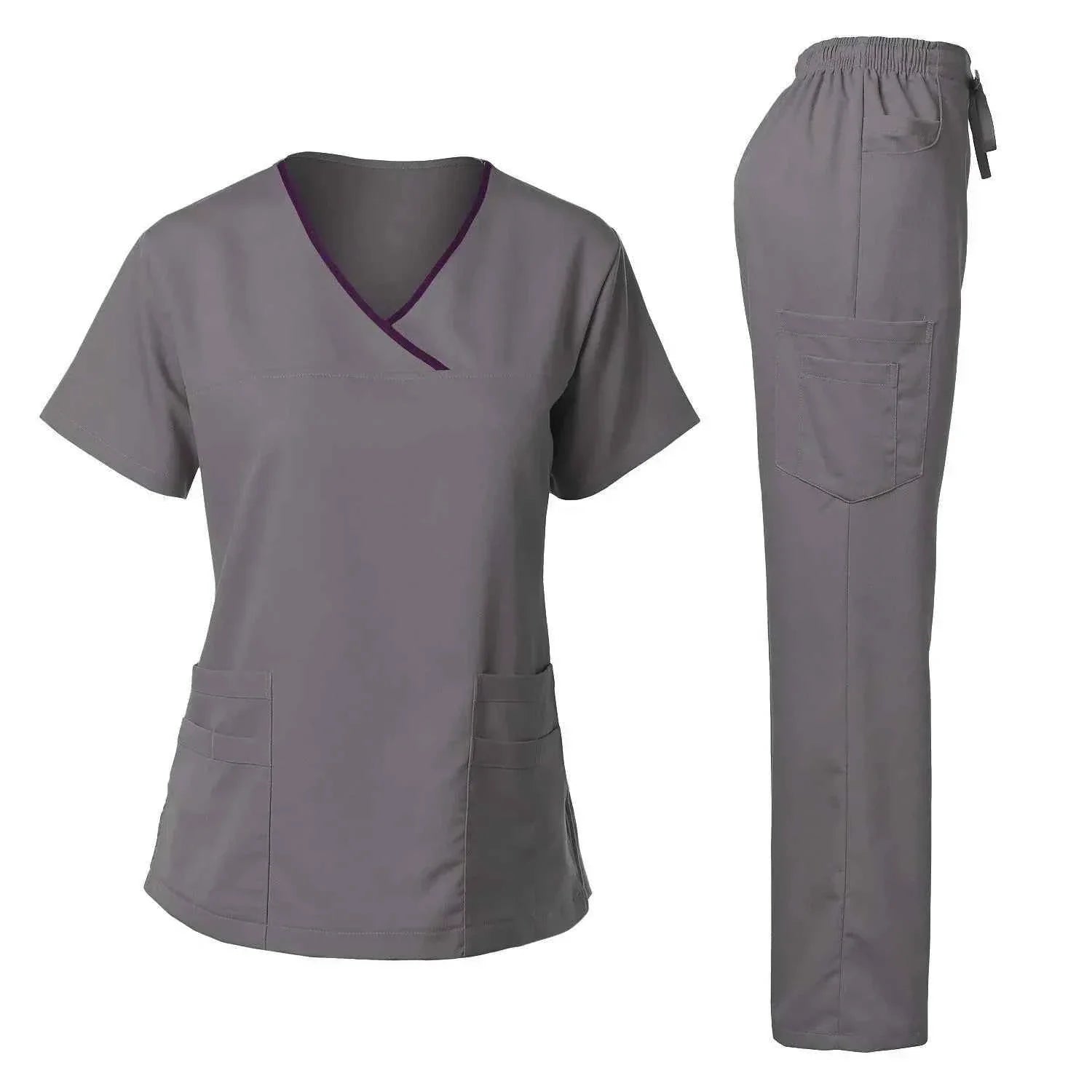 Women's Medical Scrub Uniform Set