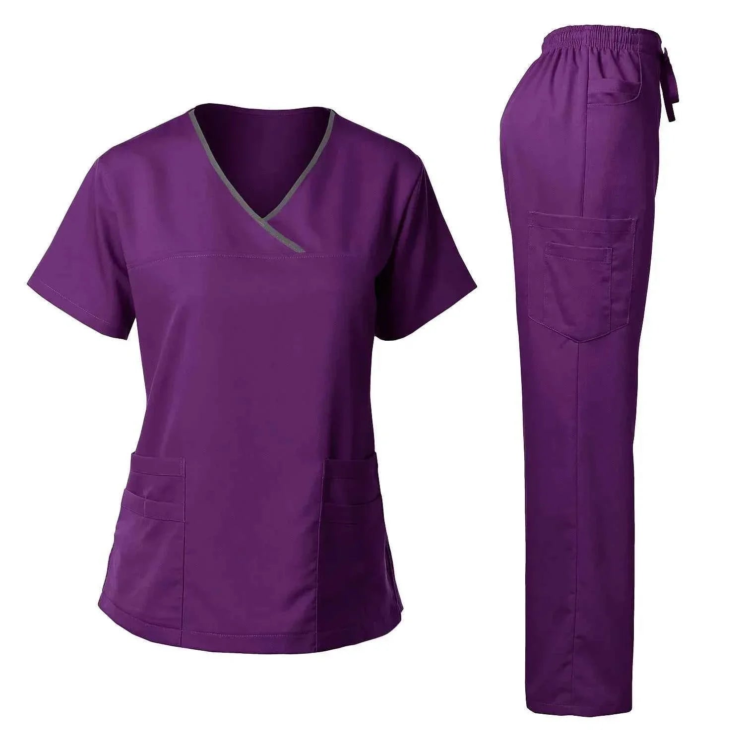 Women's Medical Scrub Uniform Set