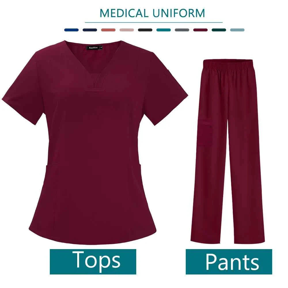 Women's High Quality Medical Uniform Scrubs Set