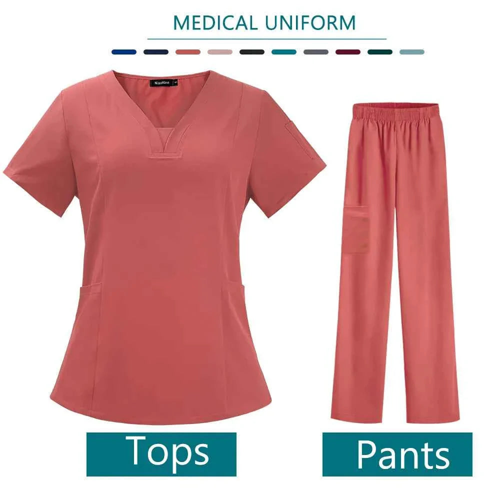 Women's High Quality Medical Uniform Scrubs Set