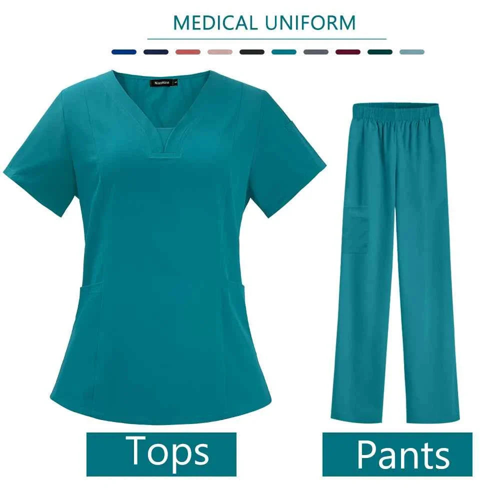 Women's High Quality Medical Uniform Scrubs Set