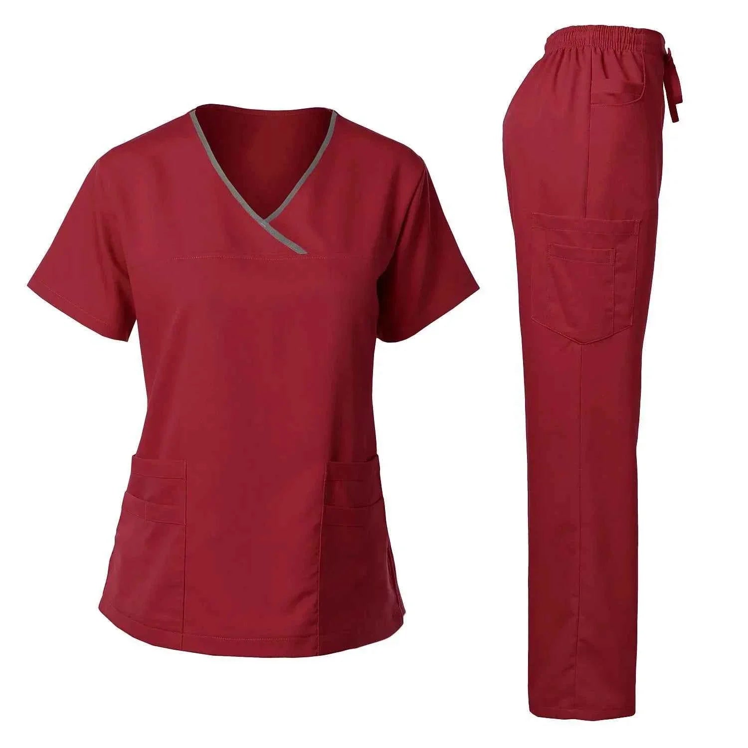 Women's Medical Scrub Uniform Set