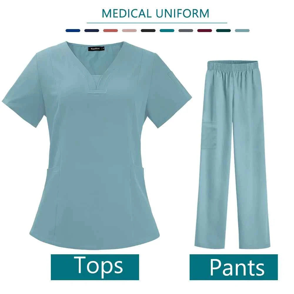 Women's High Quality Medical Uniform Scrubs Set