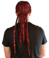 Nomad 10 Skull Cap - Ghost Skulls Red