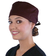 Surgical Scrub Cap  - Solid Chocolate Brown