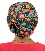 Riley Comfort Surgical Scrub Cap - Beautiful Bloom Energy